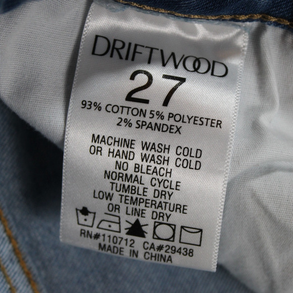 Driftwood Colette Jeans Womens 27 Cuffed Southwestern Boho Denim Western Rodeo - Picture 11 of 11